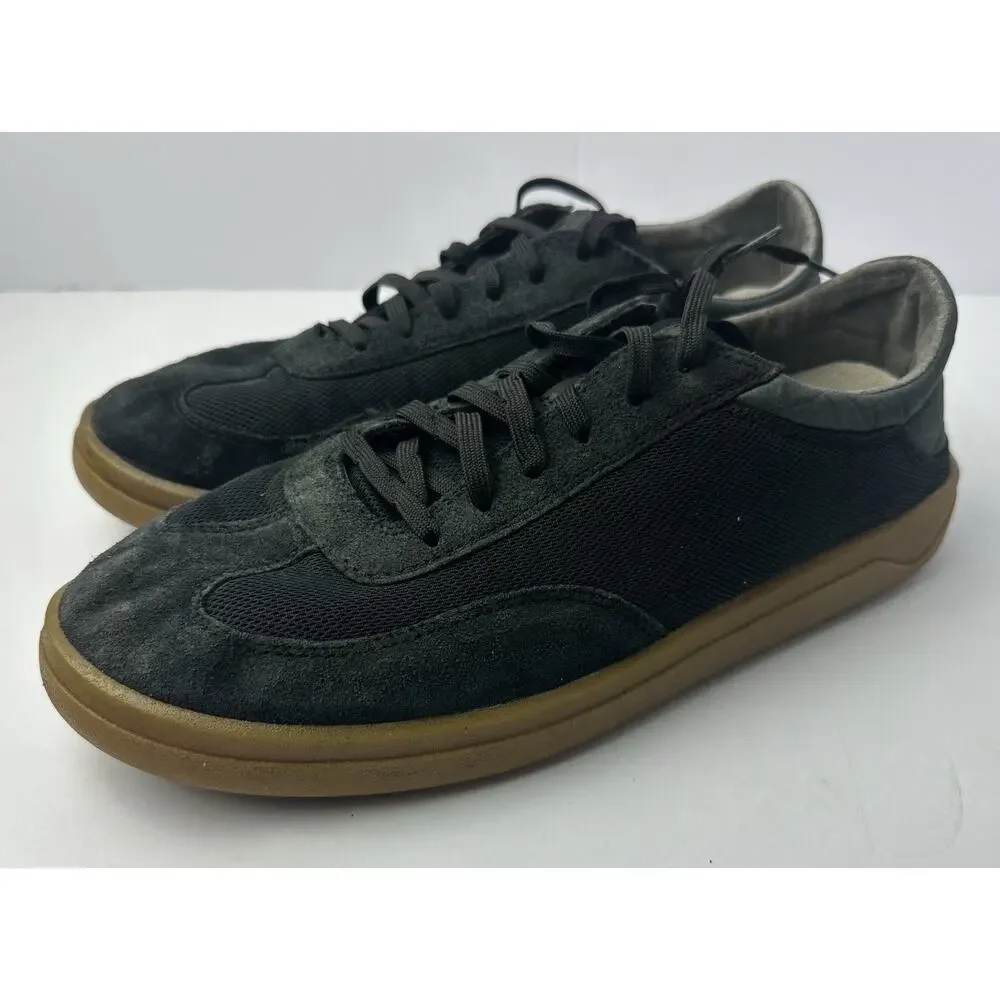 Olukai Punini Black Dark Shadow Gray Mens Sneakers Shoes Size 10 Gum Sole USED